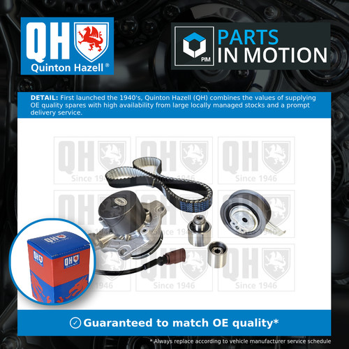 Timing belt water pump kit - belt,