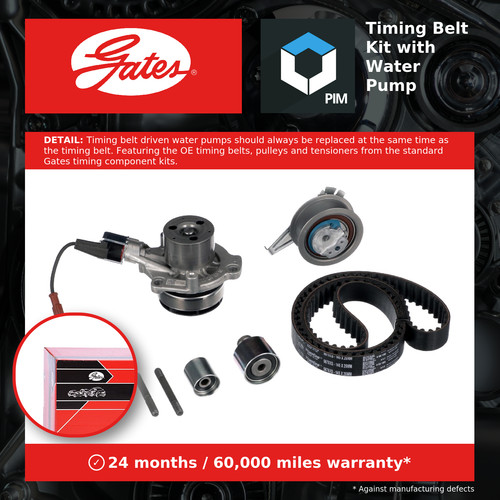 Timing belt water pump kit - timing,